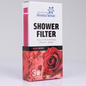 ROSE 3 stk patroner i pakke aromaterapi aromasense dusjhoder